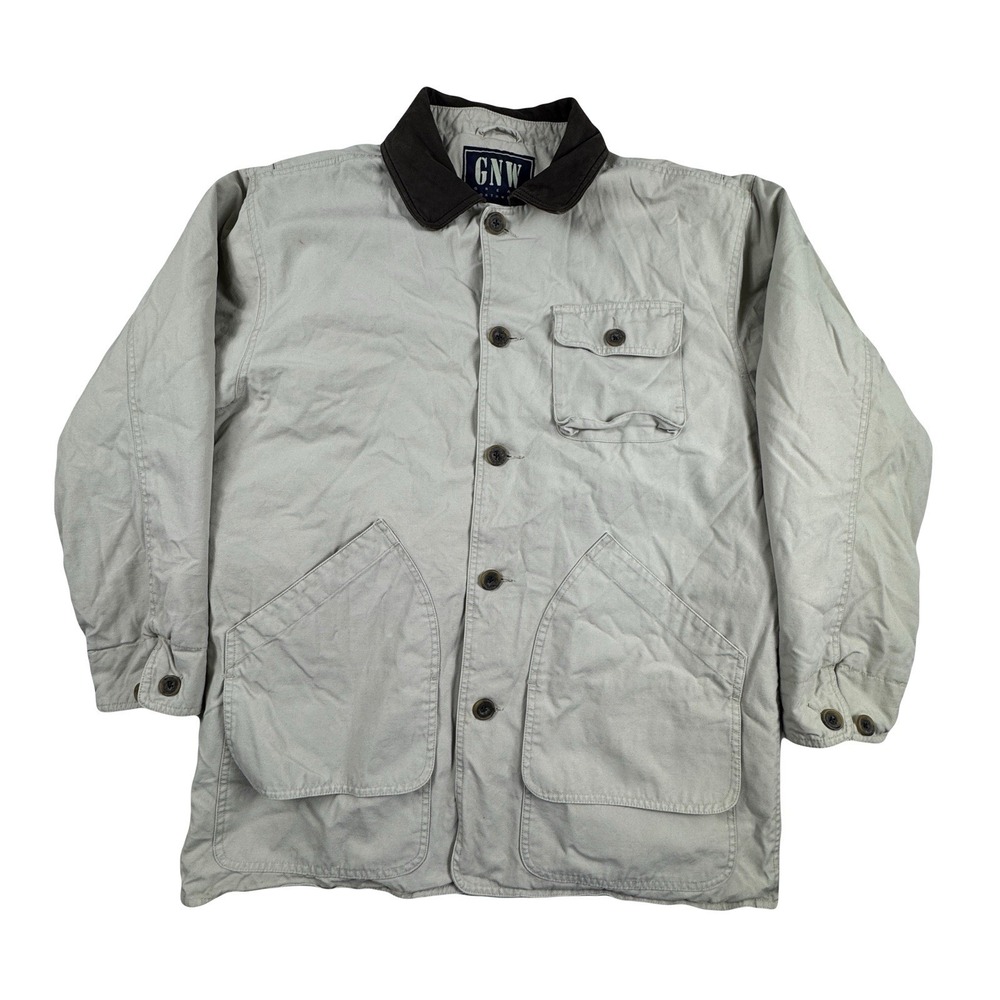 Great Northwest GNW Men's Medium 100% Cotton Barn Jacket Plaid Lined Workwear - Picture 6 of 14